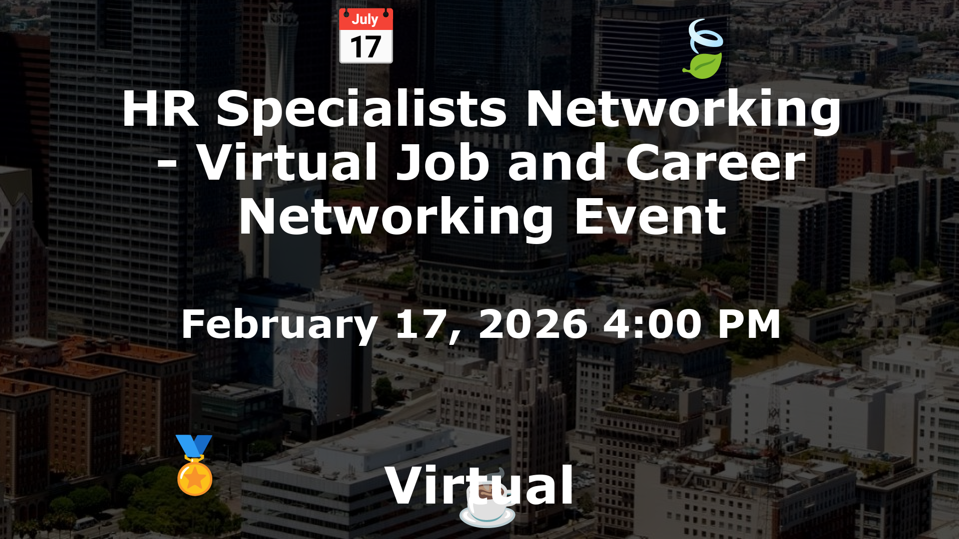 HR Specialists Networking - Virtual Job and Career Networking Event event image